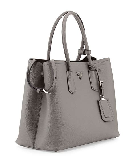 grey prada saffiano bag|prada saffiano shopping bag.